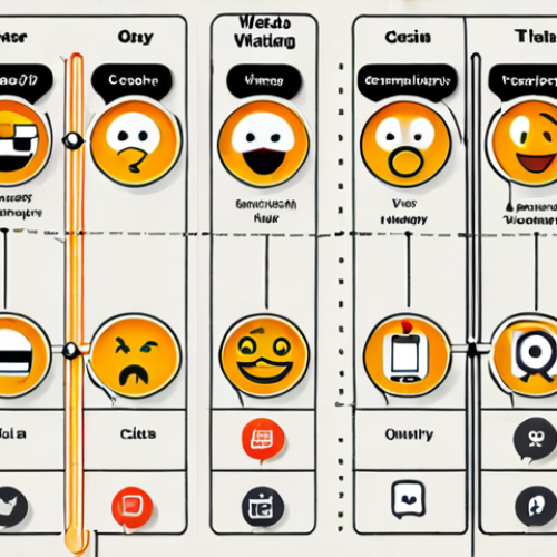 Home 17 ** A visually engaging customer journey map depicting various touchpoints (website, app, social media) with icons representing emotions (happy, frustrated, neutral) at each stage. The map should be clean, modern, and data-driven, showcasing clear insights.
**